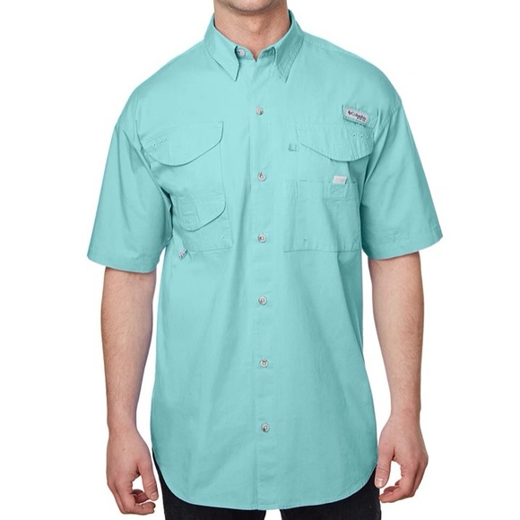 Columbia Other - COLUMBIA Men's PFG Super Bonehead Classic Sea Green Short Sleeve Shirt XL - GUC